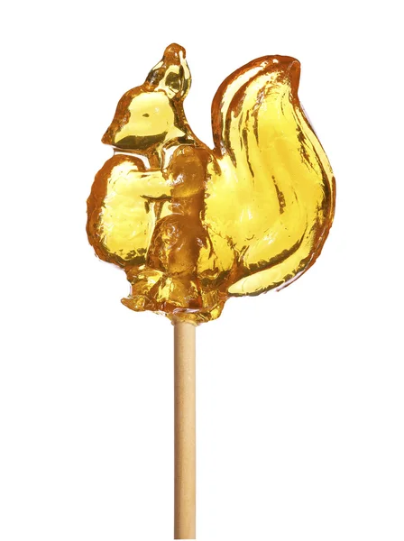 Lollipop forme d'écureuil style russe isolé sur fond blanc — Photo