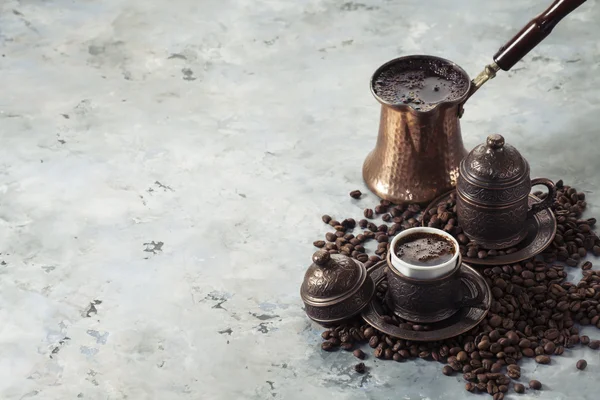 Koffie in Turkse stijl — Stockfoto