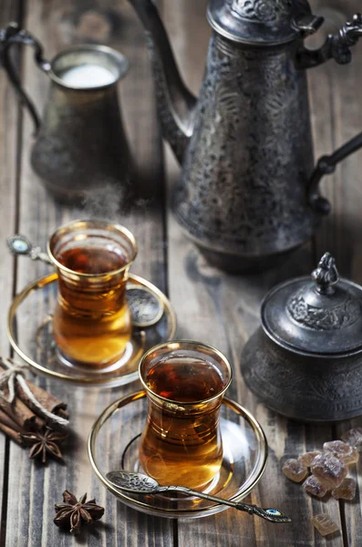 Τουρκικό τσάι Εικόνα Αρχείου