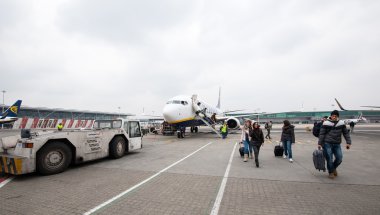 Ryanair Jet uçak yolcu yolcu