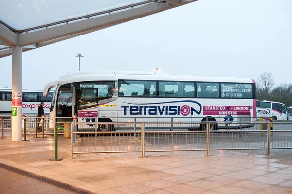 Terravision bus in Stansted airport
