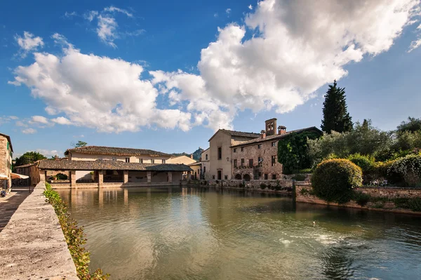 Oude thermale baden in Toscane, Italië — Stockfoto