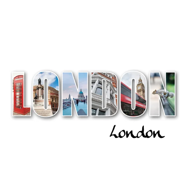 London collage of different locations — Stock Photo, Image
