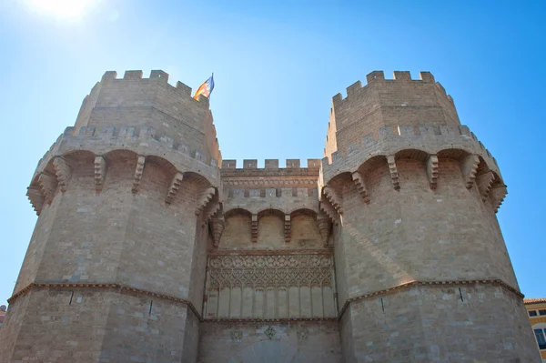 Torres de Serranos in Valencia — Stock Photo, Image