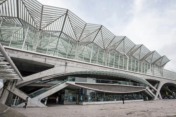 Struktura detail nádraží Oriente — Stock fotografie