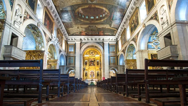 Igreja de São Roque vista interior — Fotografia de Stock