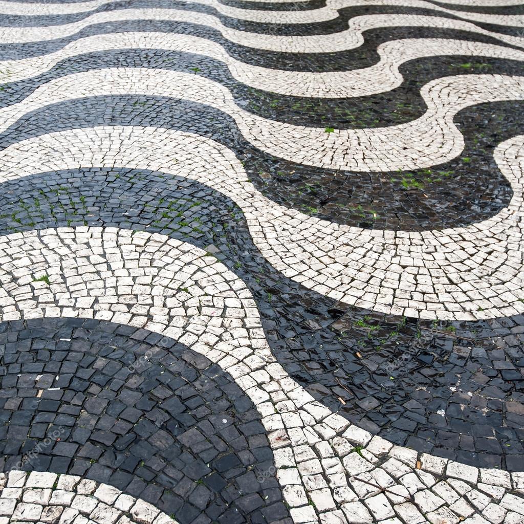 Portuguese cobblestone hand-made pavement
