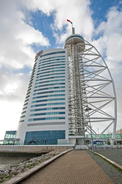 Vasco da Gama Tower in the Park of the Nations — Stock Photo, Image