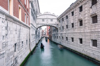 Bridge of Sighs  built in the 16th century clipart