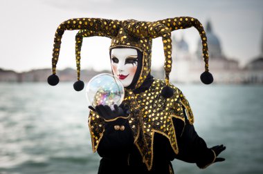Karnaval Venedik, güzel maske