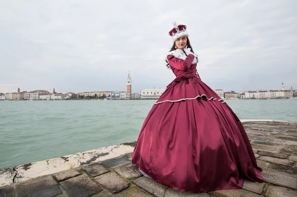 Carnival of Venice, beautiful mask — Stock Photo, Image