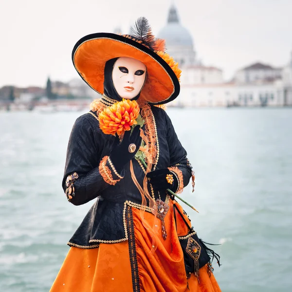 Carnival of Venice, beautiful mask — Stock Photo, Image