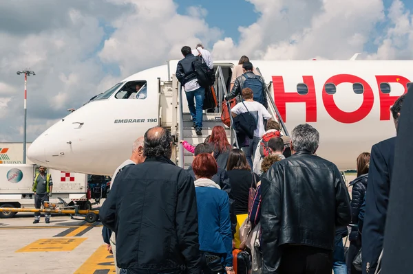 Yatılı hava Fransa Hop Jet uçak — Stok fotoğraf