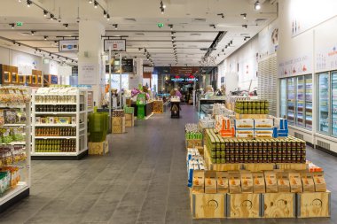 Eataly Shop Dubai Alışveriş Merkezi içinde iç görünüm.