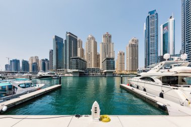 Dubai Yat Limanı manzarası panoramik manzaralı