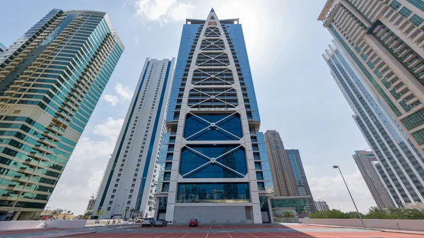 Indigo Tower inside Jumeirah Lakes  Towers district. — Stock Photo, Image