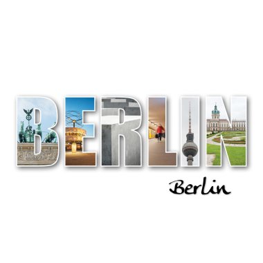 Farklı ünlü yerleri Berlin kolaj. 