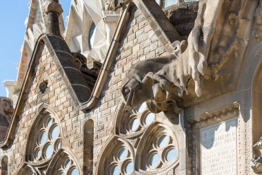 La Sagrada Familia Bazilikası detay.