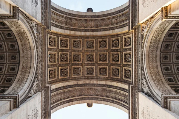 Arc de Triomphe détail à Paris, France . — Photo