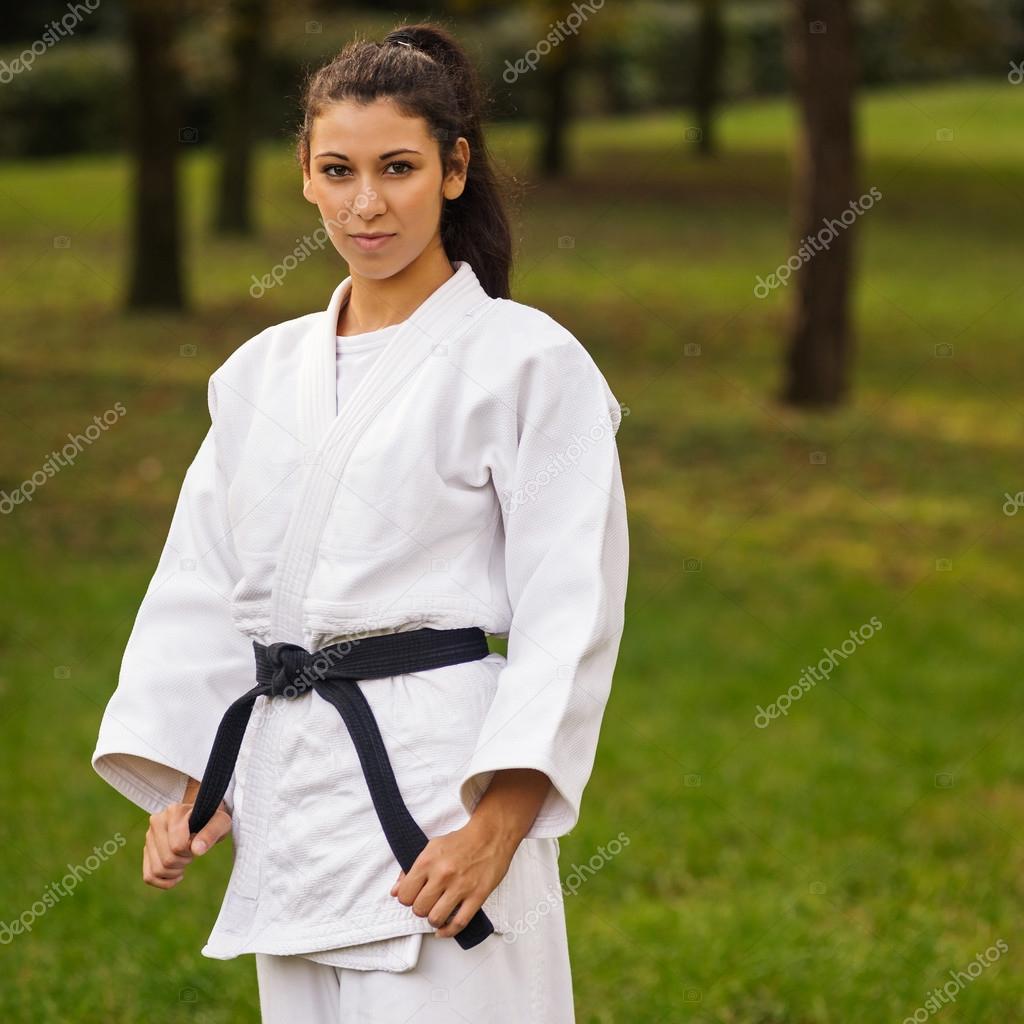 Young Caucasian Woman Practicing Judo Stock Photo Image By C Pio3