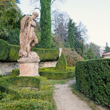 Villa Spada Bahçe park Bologna, İtalya.
