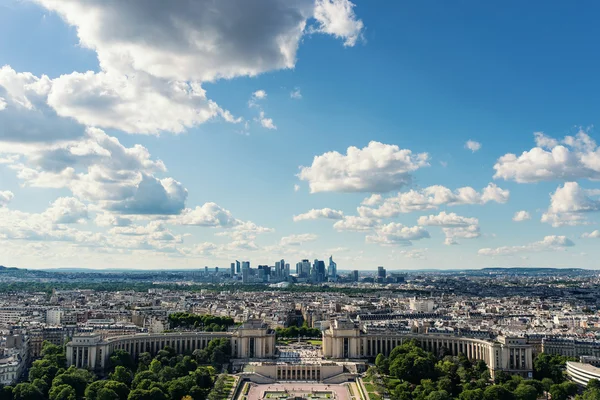 Trocadero aerial view and modern buildings — Stock Photo, Image