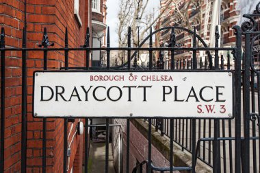 Draycott yer yol işaret Londra'da