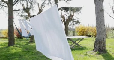 Temiz temiz beyaz çarşaf