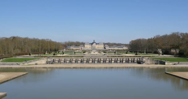 Schloss vaux le vicomte — Stockvideo