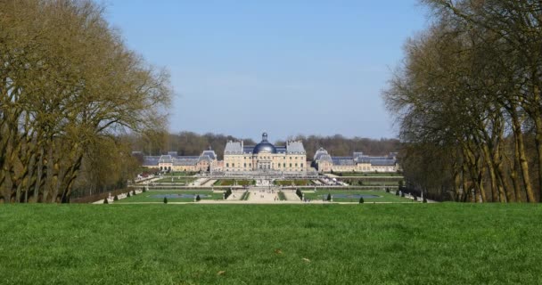 Vaux le Vicomte Castle — Stok video