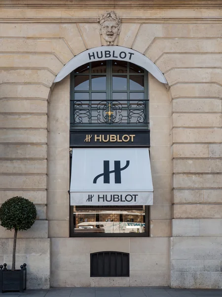 Hublot shop in place Vendome in Paris — 图库照片