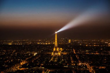Scenic view of Paris skyline with Eiffel Tower