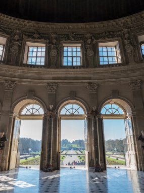 Vaux le Vicomte Castle interior in Paris clipart