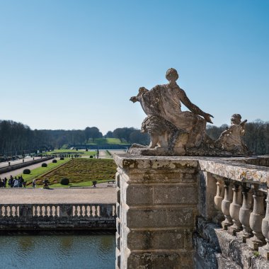 Statue inside the garden of Vaux le Vicomte Castle