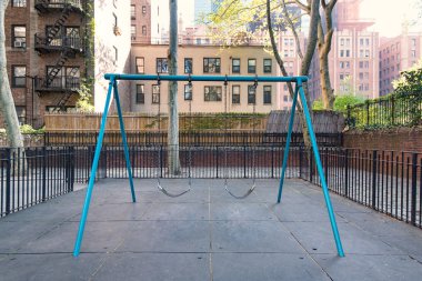 Mary O Connor empty playground in New York City