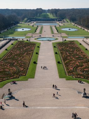 Garden of Vaux le Vicomte Castle in Paris