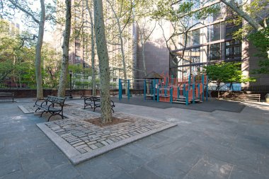 Mary O Connor empty playground in New York City