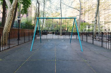 Mary O Connor empty playground in New York City