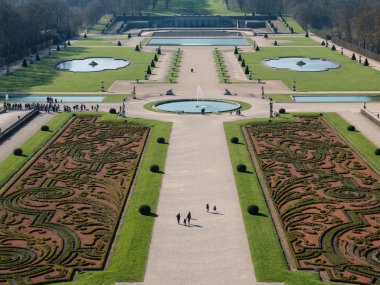 Garden of Vaux le Vicomte Castle in Paris