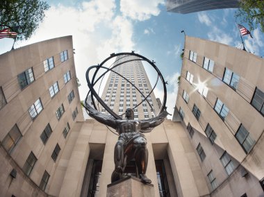 Atlas statue at Rockefeller Center in New York