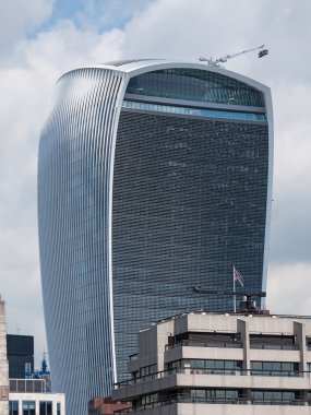 View of the Walkie Talkie building from the London Bridge