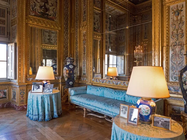 Interno del Castello Vaux le Vicomte a Parigi — Foto Stock