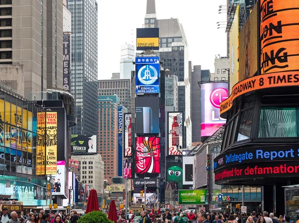 Widok Times Square w Nowym Jorku — Zdjęcie stockowe