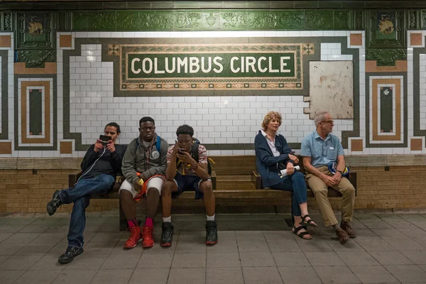 Station de métro Columbus Circle à New York — Photo