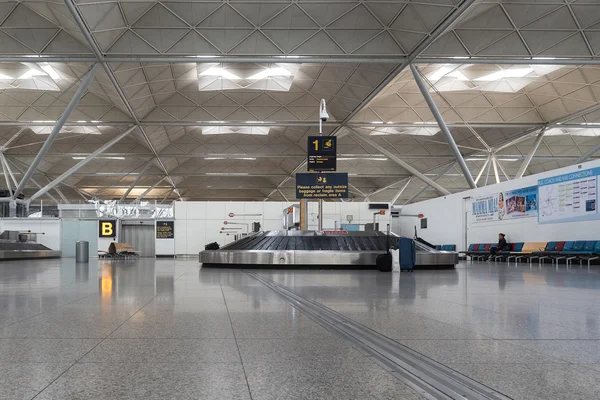 Conveyor belt in Stansted airport in London — Stok fotoğraf