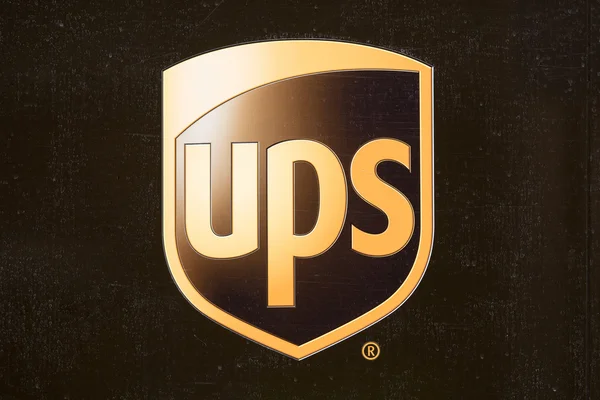 UPS logo detail — Stock fotografie