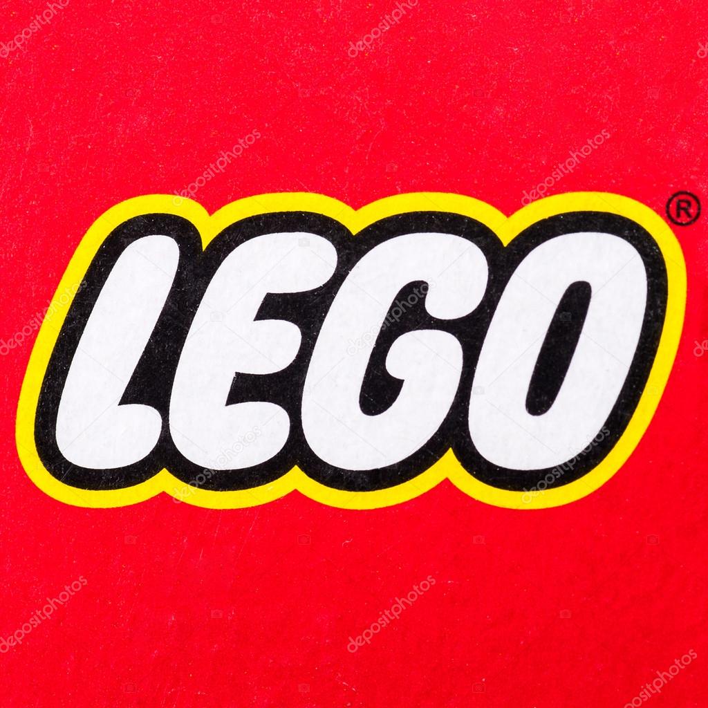 BOLOGNA, ITALY, JUNE 2, 2015. Lego logo printed on Lego box. Lego is a popular line of construction toys popular with kids and collectors worldwide.
