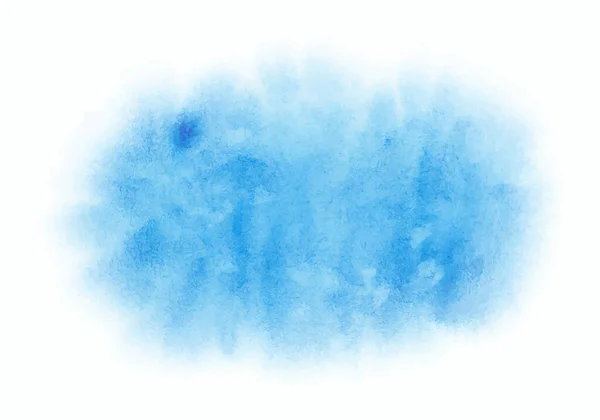 在白色背景上分离的矢量水色蓝色污迹 Eps — 图库矢量图片