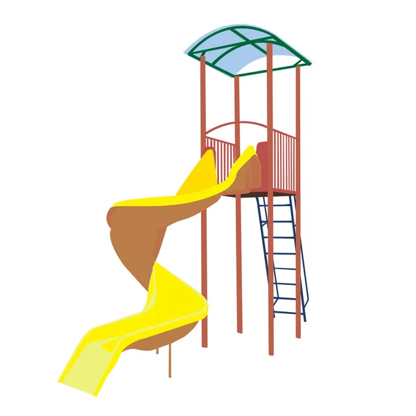 Дитячі слайд жовтий — стоковий вектор