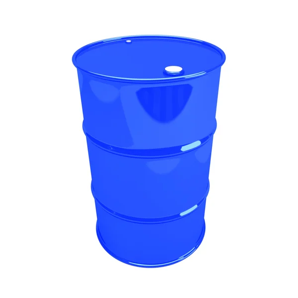 Único barril azul — Fotografia de Stock